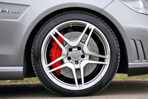 Black Rubber Mercedes Benz Automotive Wheel